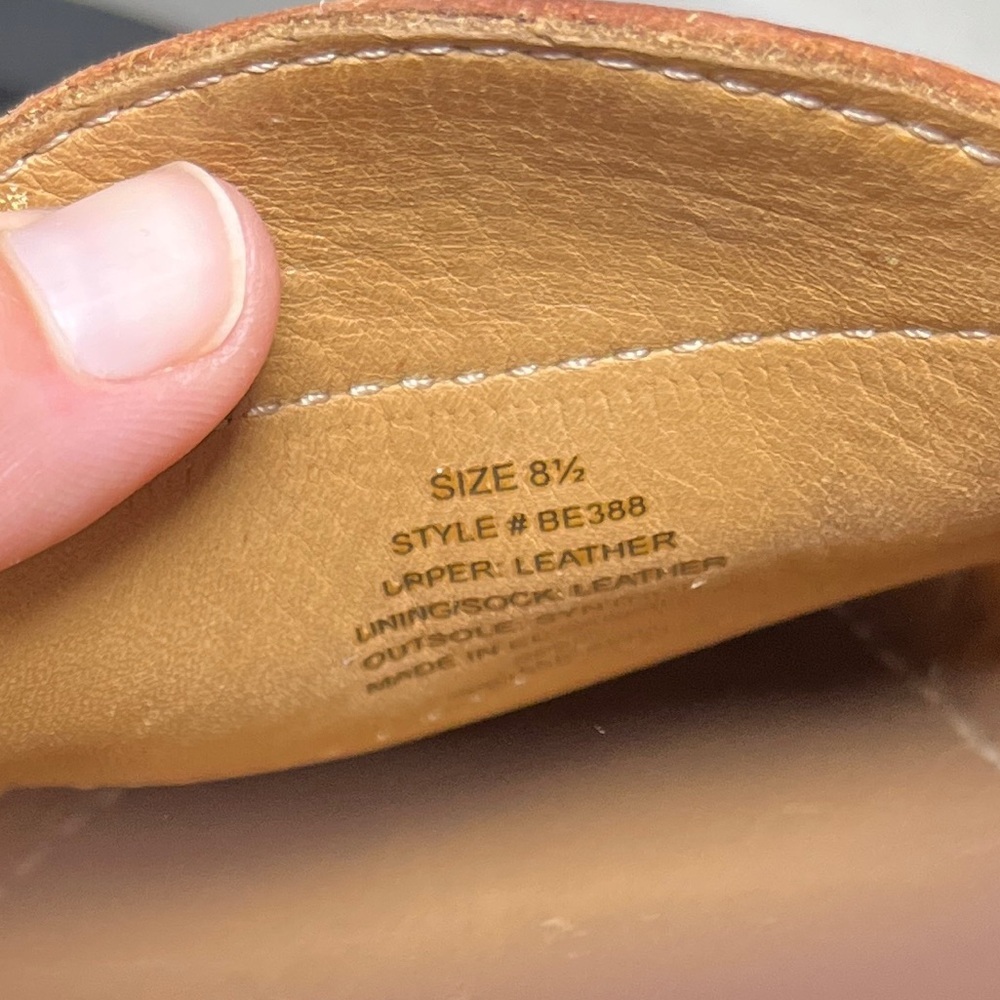J Crew Camden Crepe-Sole Slip-On Loafer in Pebbled Leather BE388 sz 8.5 - Picture 14 of 14